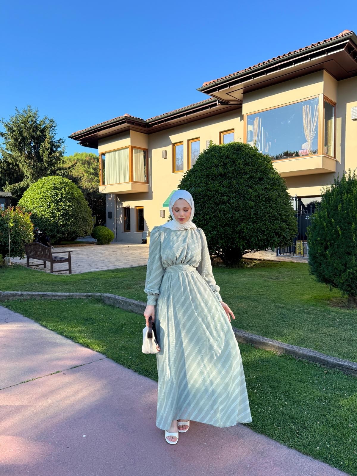 MONY ELBİSE (YEŞİL)