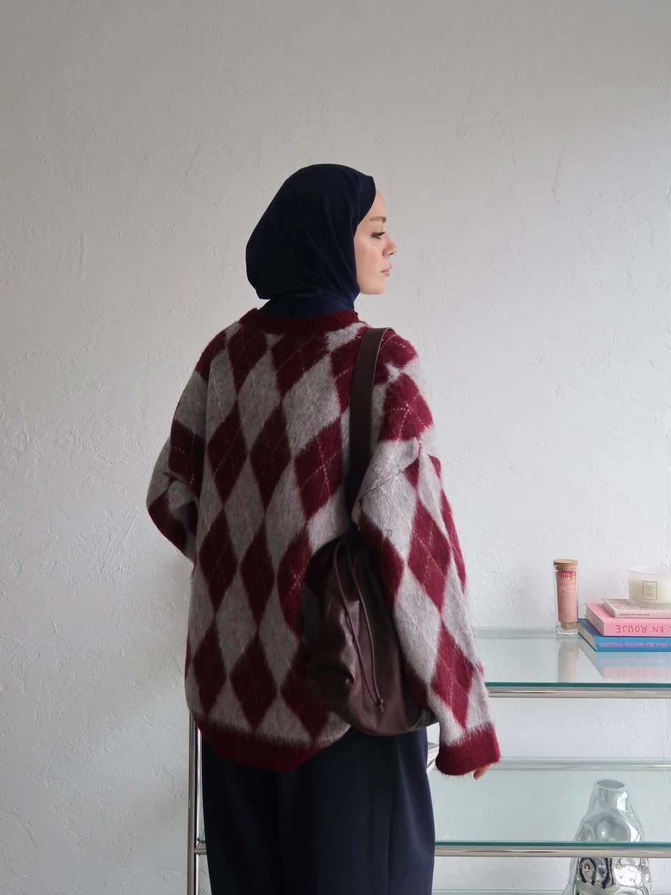 WOODSON TRİKO KAZAK (BORDO)