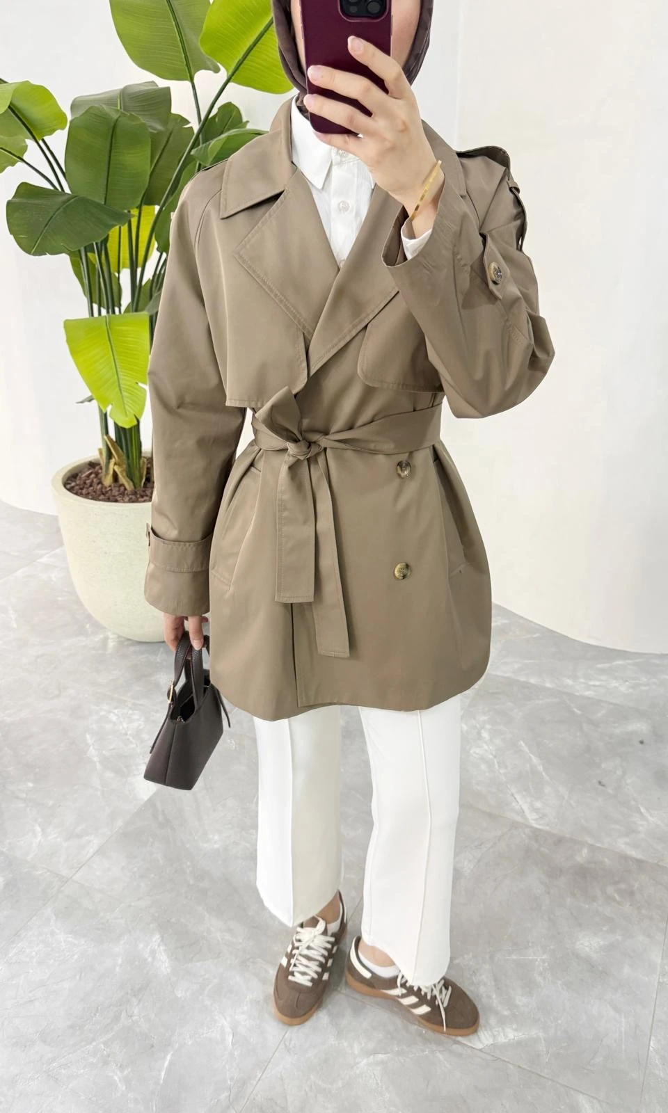 KISA COOL TRENÇKOT (VİZON)