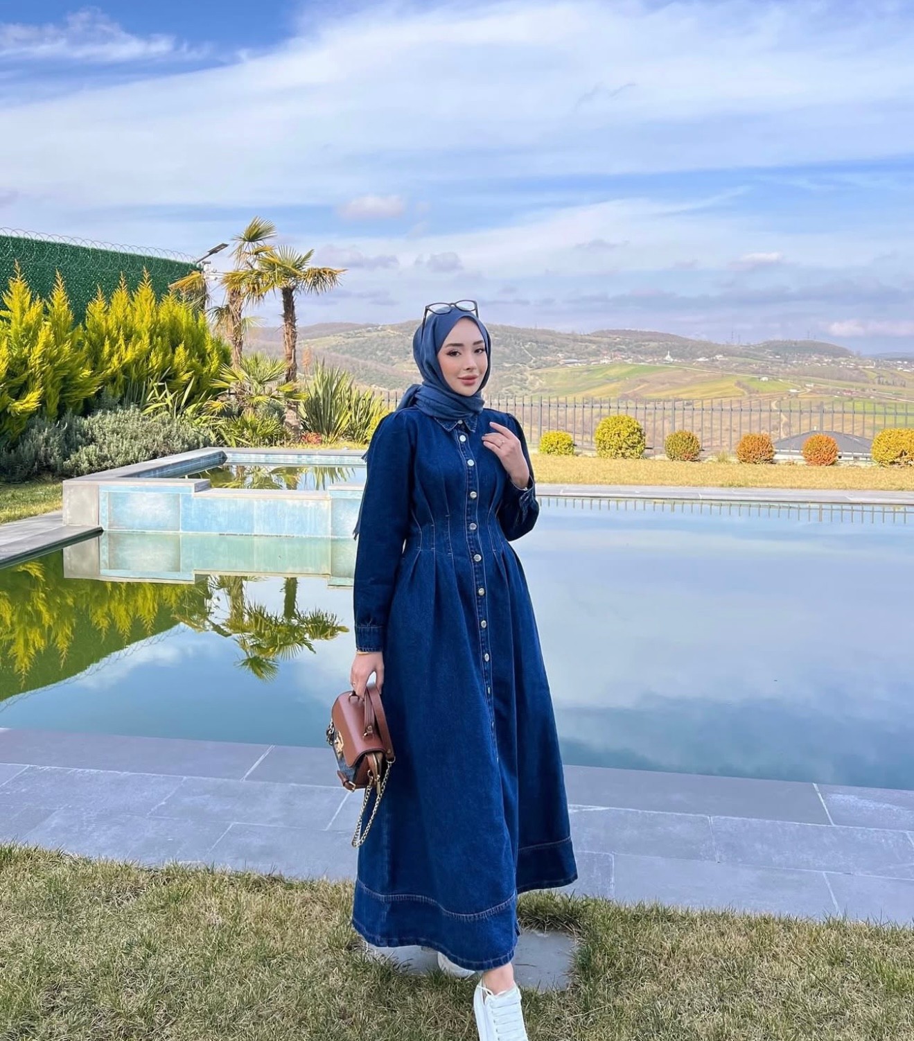 MOON DENIM ELBİSE