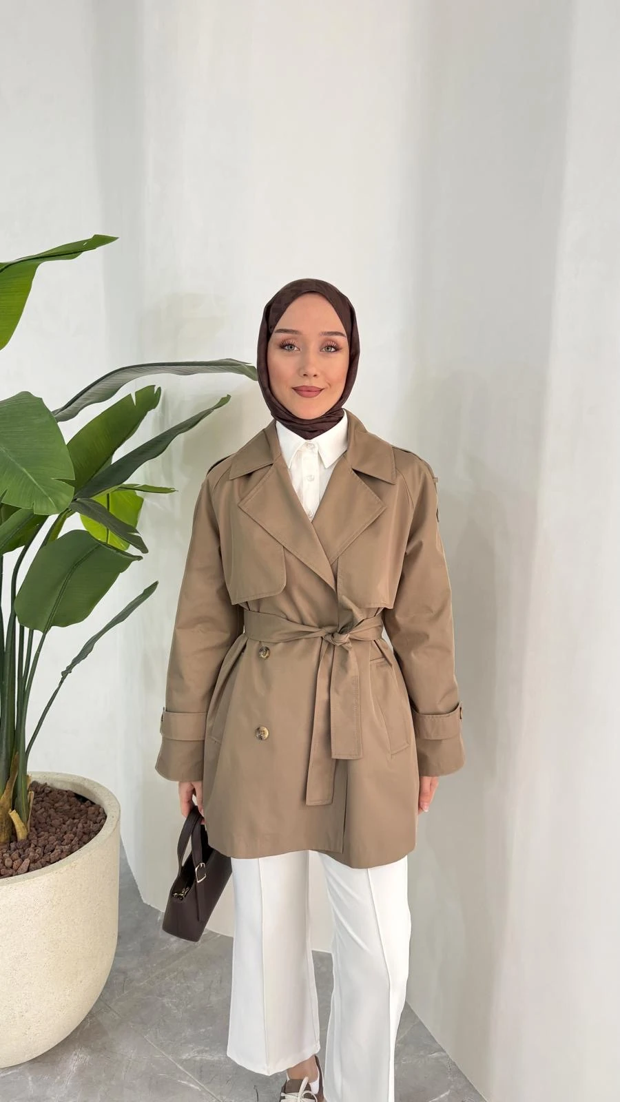 KISA COOL TRENÇKOT (VİZON)