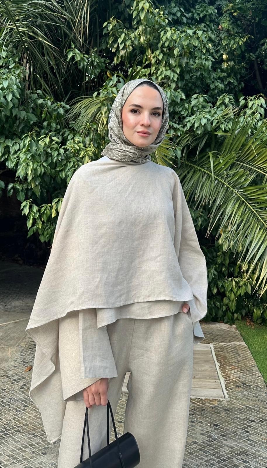 KETEN PANTOLON (TAŞ RENGİ)