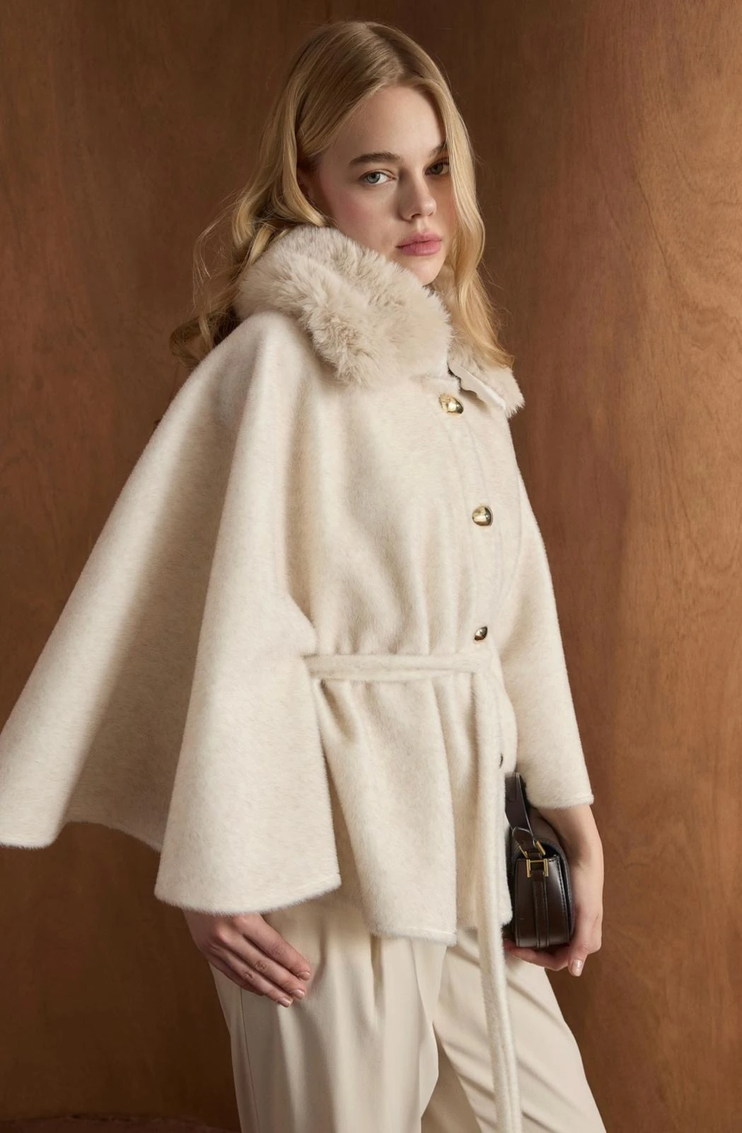 SUZANA YAKA KÜRKLÜ GOLD FOX PANÇO