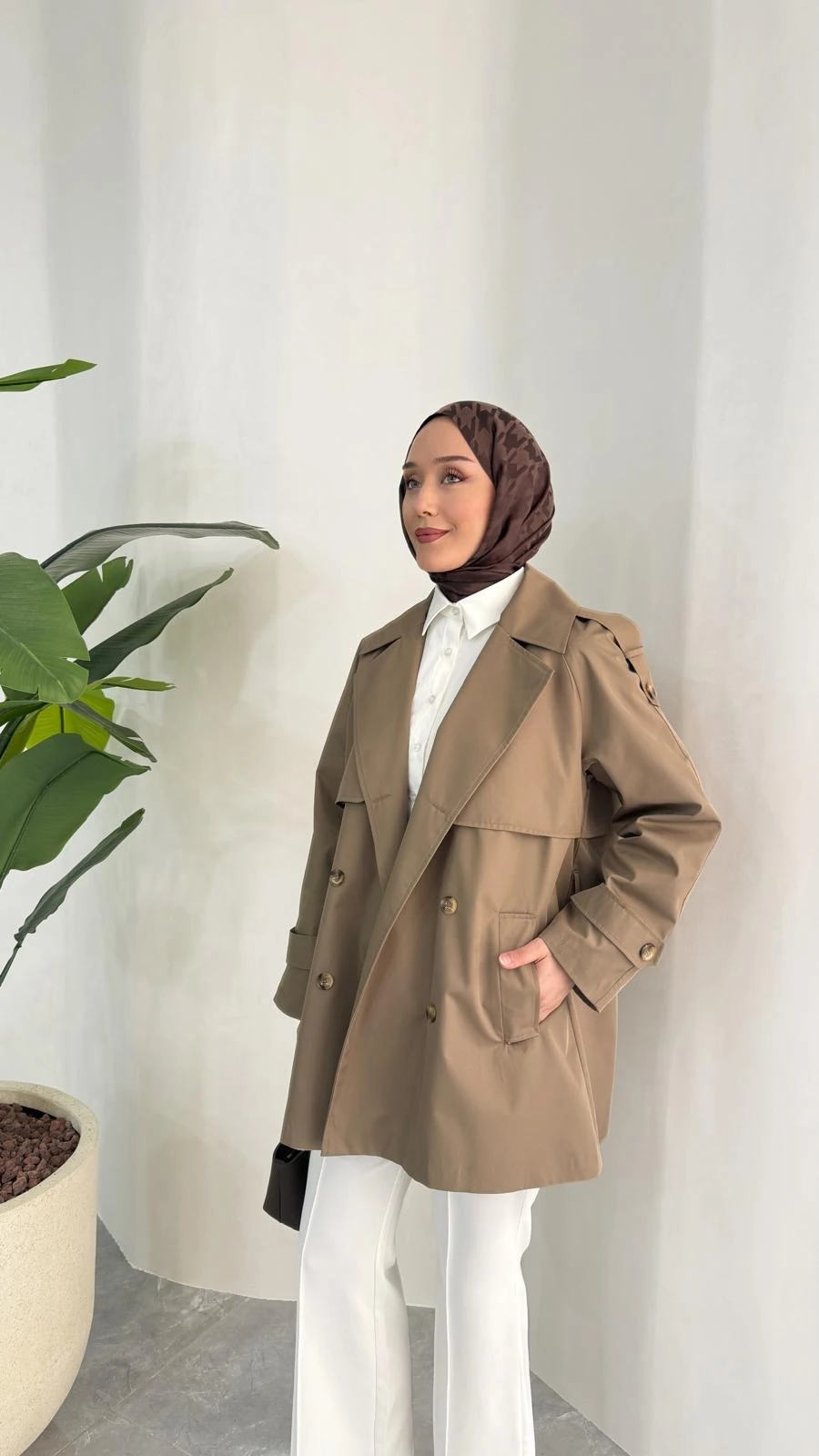 KISA COOL TRENÇKOT (VİZON)