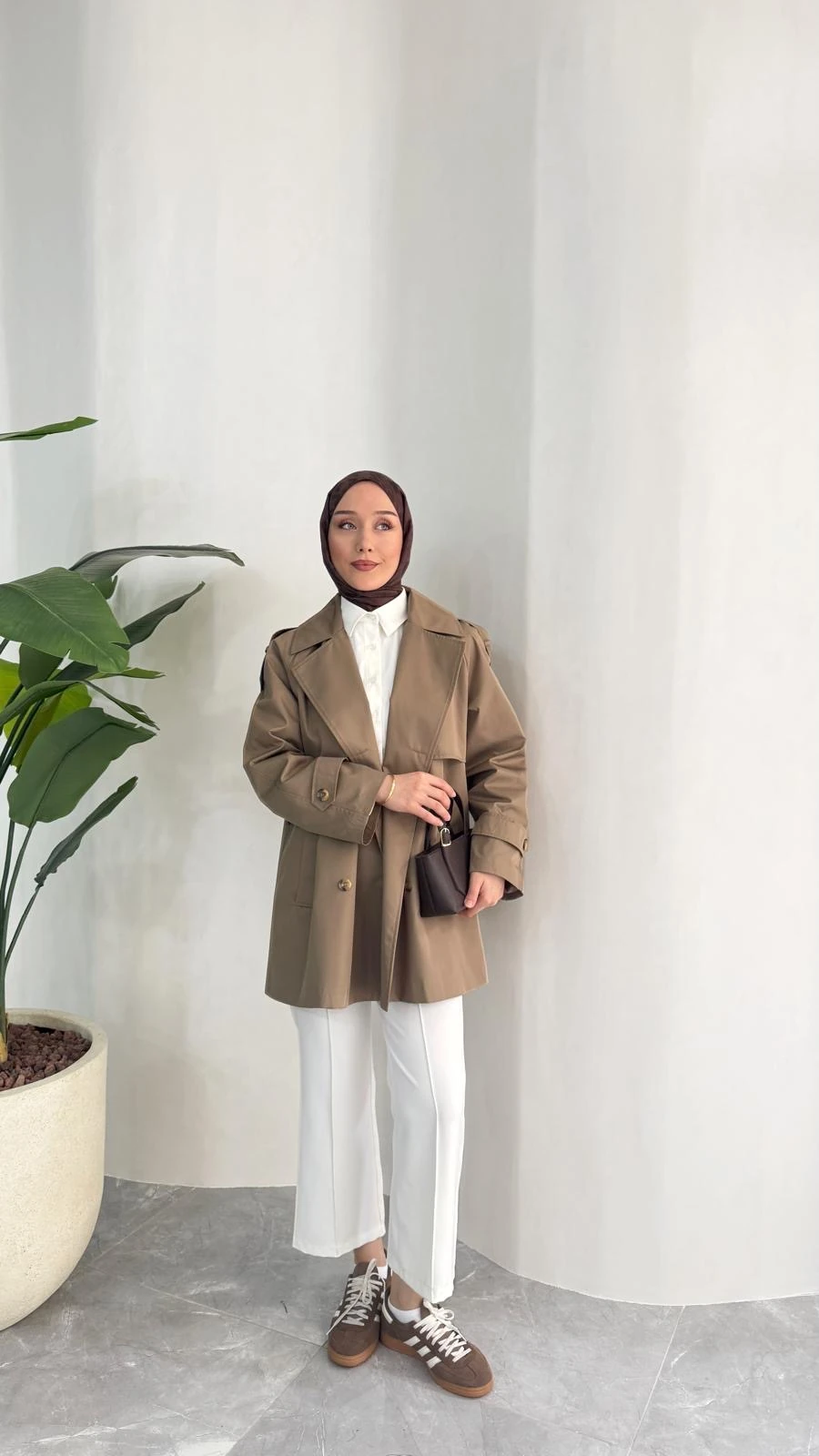 KISA COOL TRENÇKOT (VİZON)