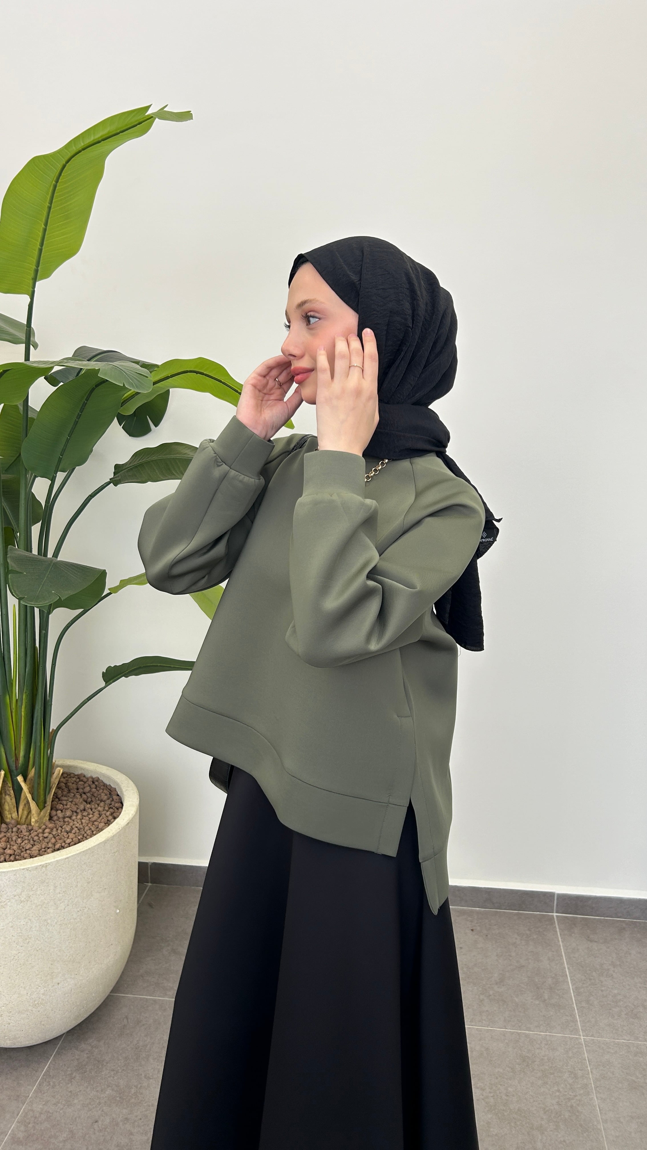 OVERSİZE PUF SCUBA SWEAT