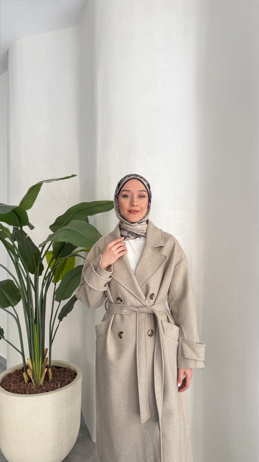 PREMİUM KAŞE KABAN (TAŞ RENGİ)