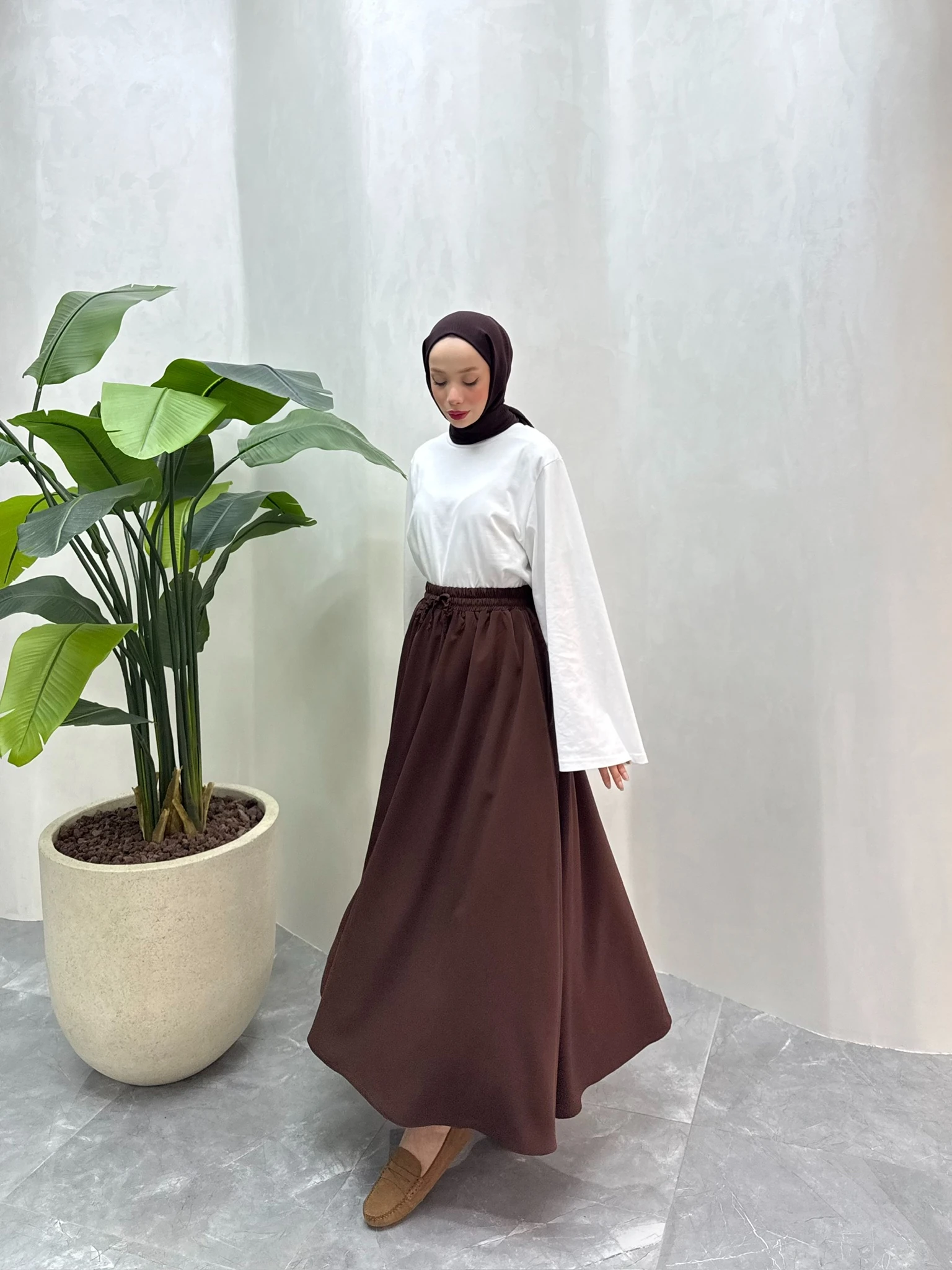 KLOŞ ETEK (KAHVERENGİ)