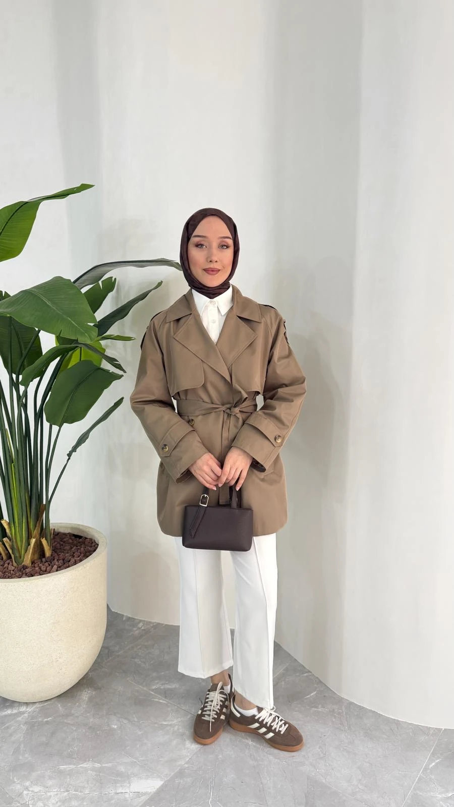 KISA COOL TRENÇKOT (VİZON)