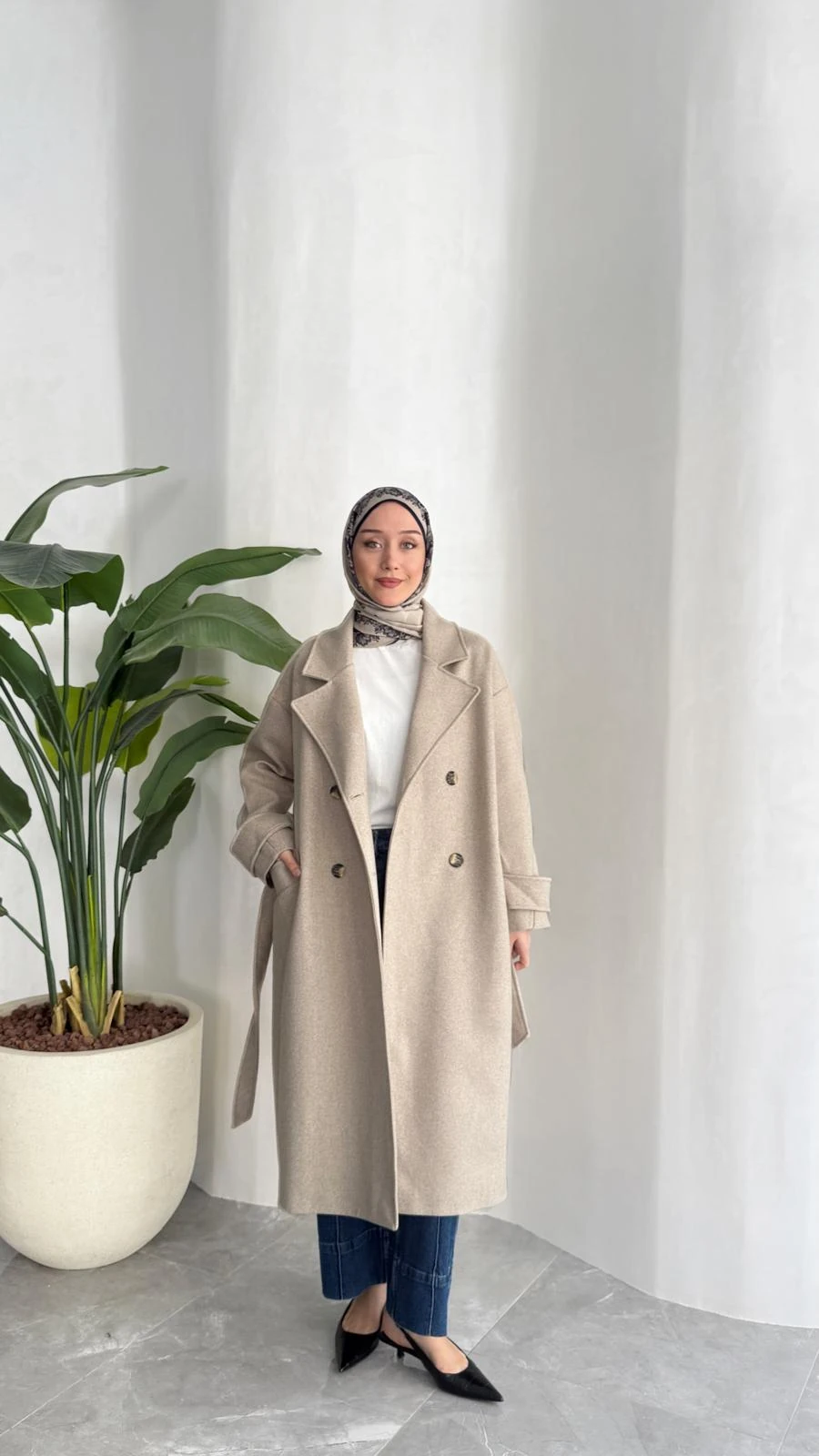 PREMİUM KAŞE KABAN (TAŞ RENGİ)