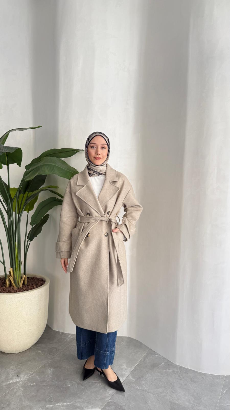 PREMİUM KAŞE KABAN (TAŞ RENGİ)