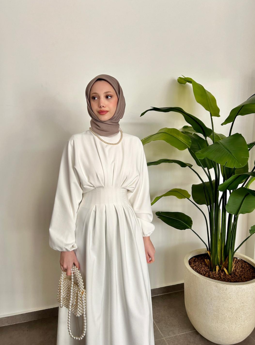 DİANA ELBİSE (BEYAZ)
