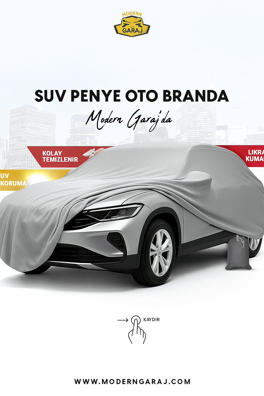 Penye Suv Otomobil Branda - Gri