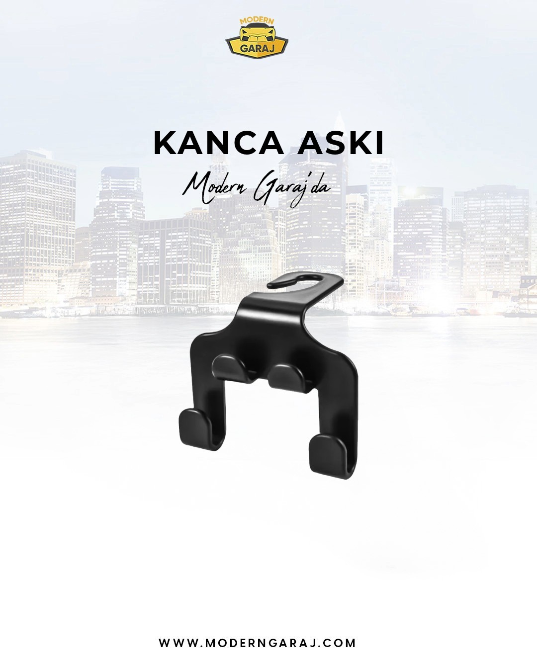 Araç İçi Koltuk Arkası Telefon Tutucu Kanca - Askı 