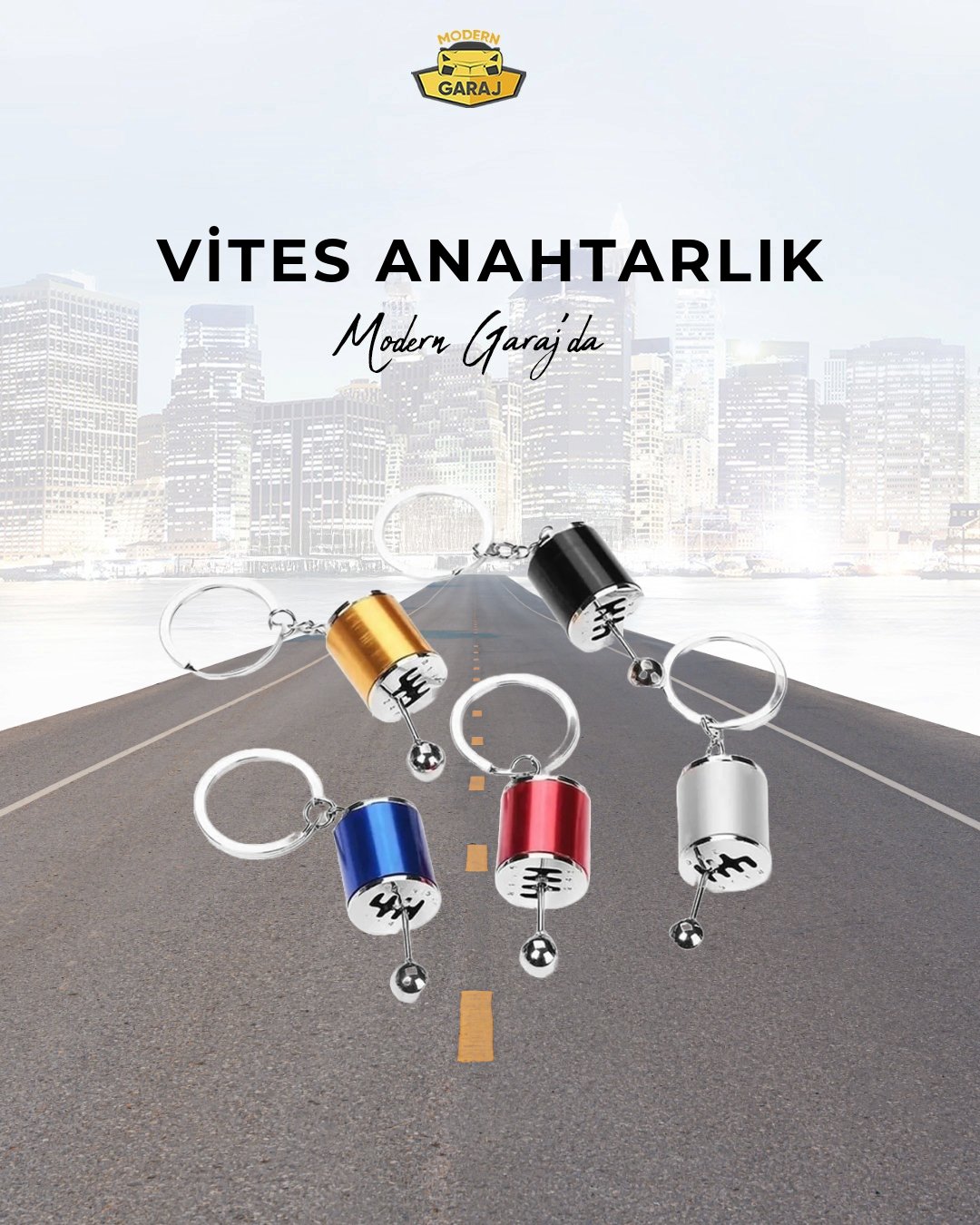 Vites Şeklinde Anahtarlık Hareketli