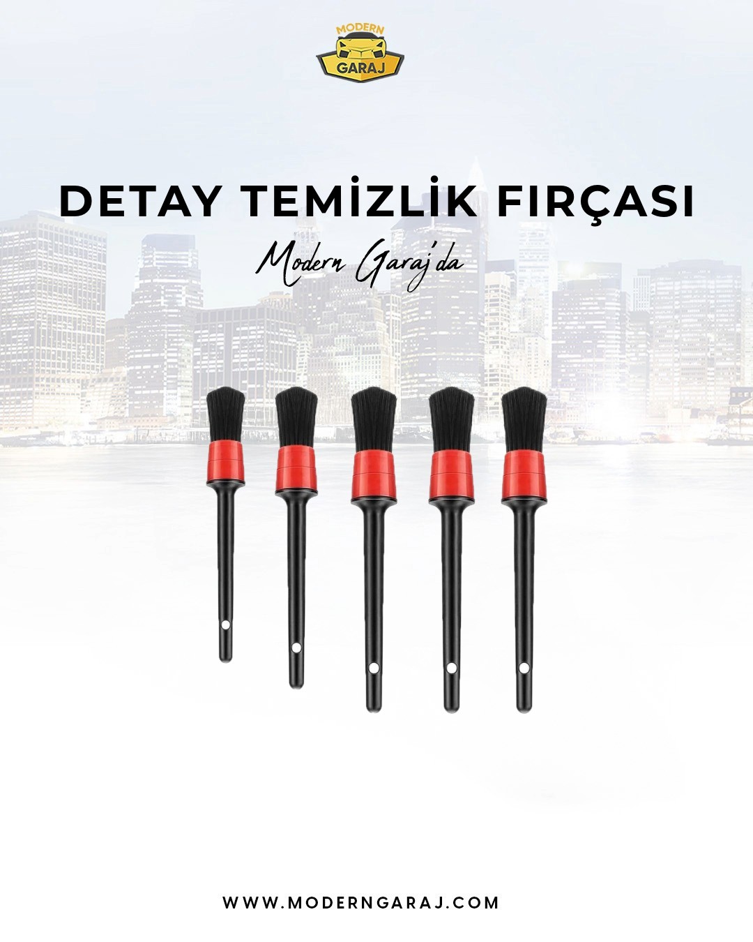 5'li Oto Detay Temizlik Fırçası