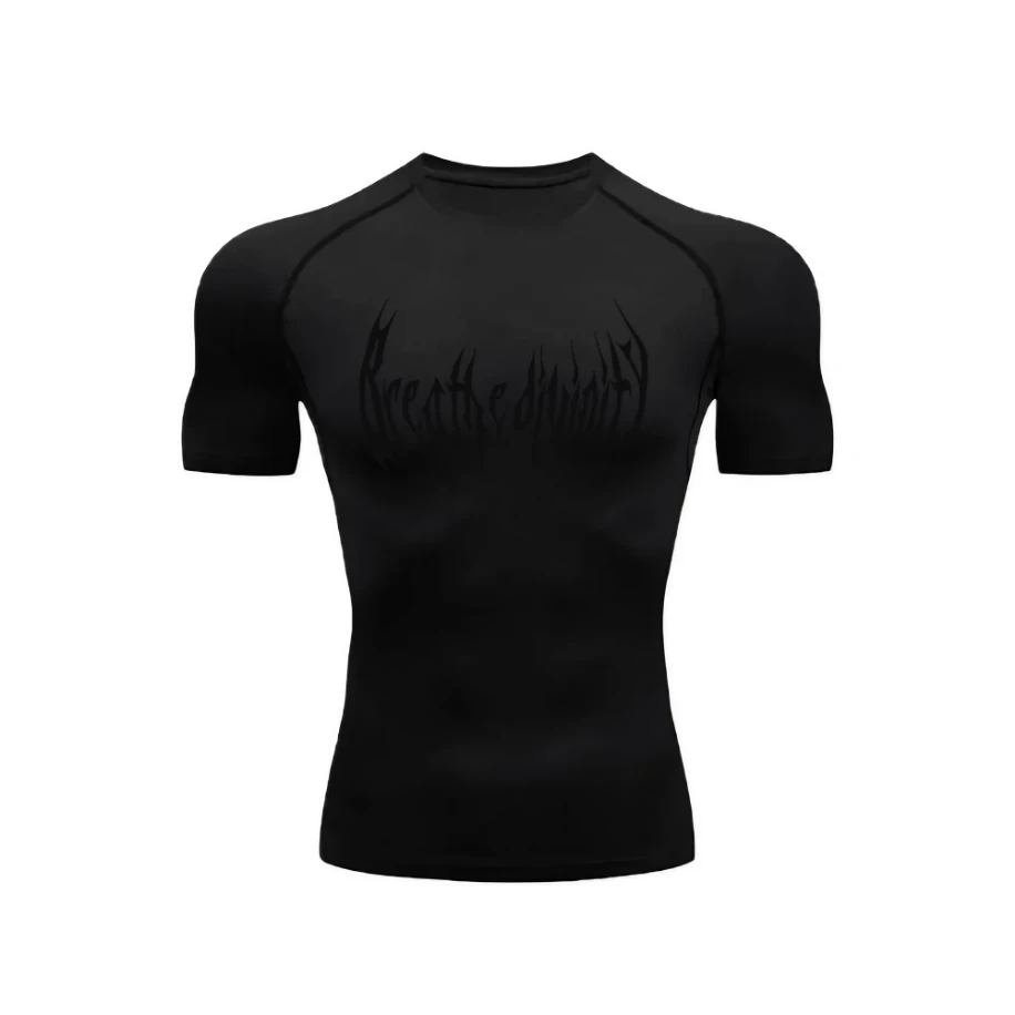 Breathedivinity Siyah / Siyah Compression T-shirt