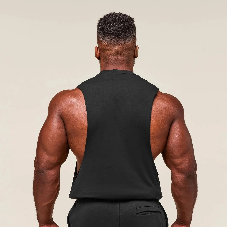 Gymshark Siyah / Beyaz Sıfır Kol Atlet