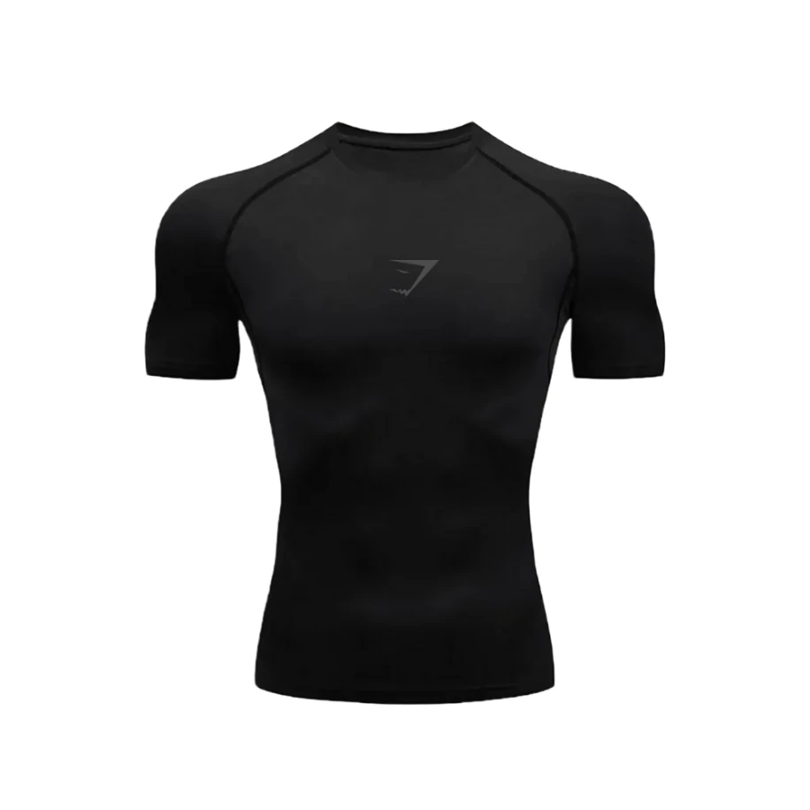 Gymshark Siyah / Siyah Compression T-shirt
