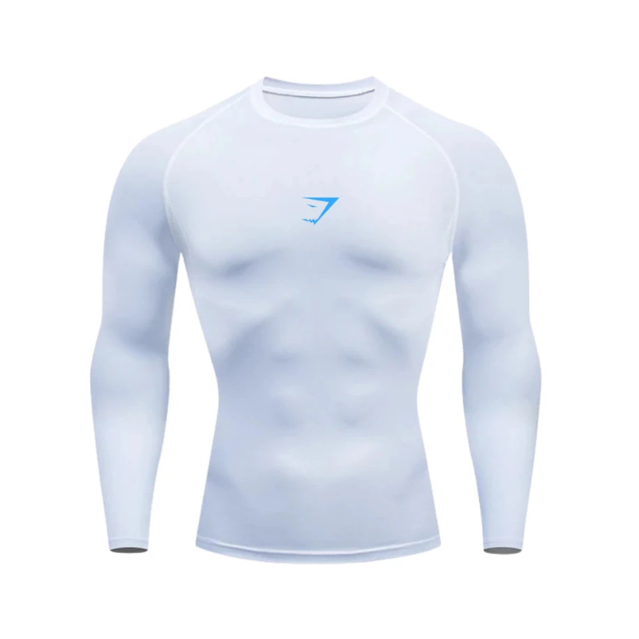 Gymshark Beyaz Uzun Kollu Compression