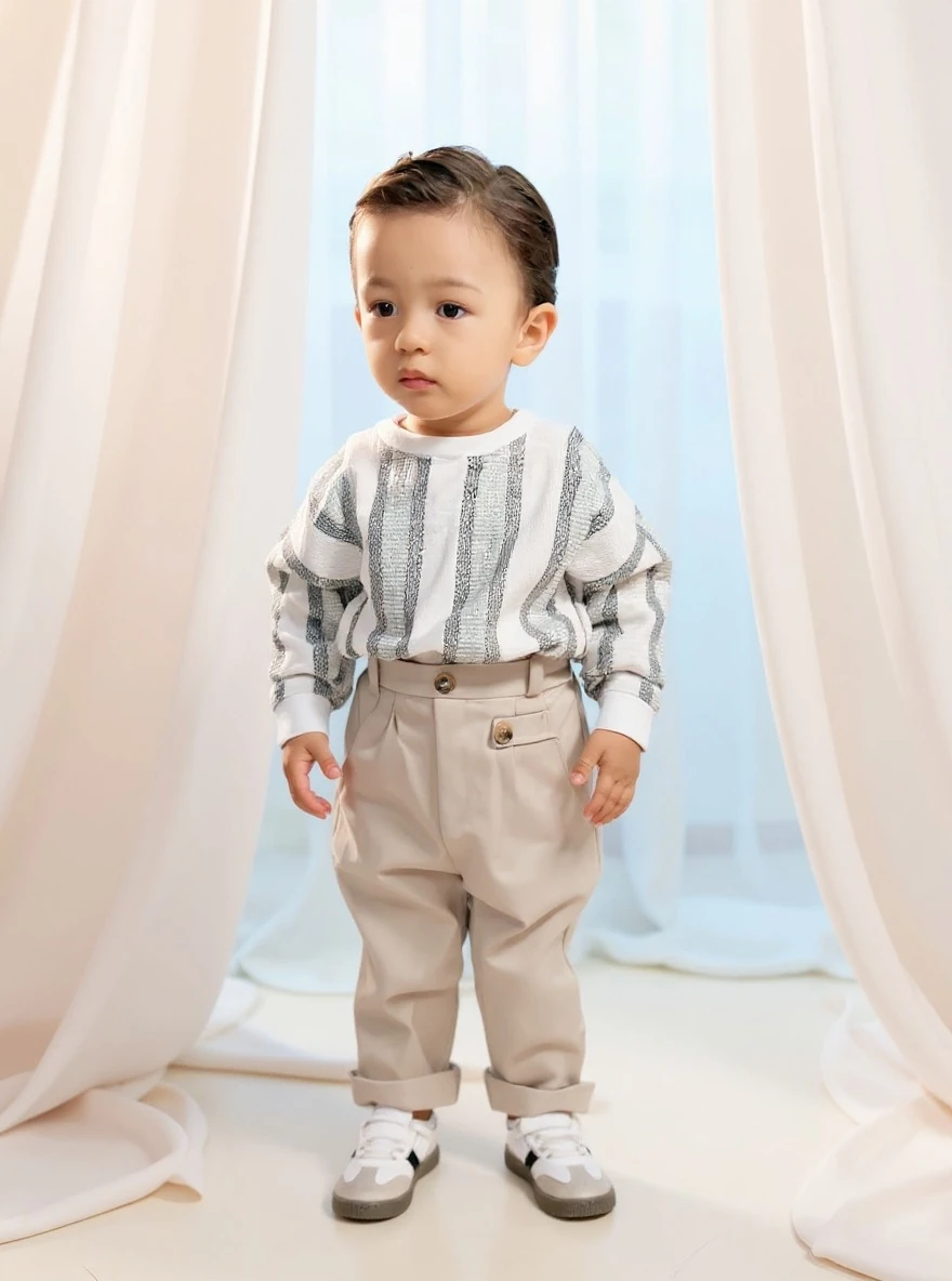 Favorimkids Çocuk Takım Çizgili Pamuklu 1-4