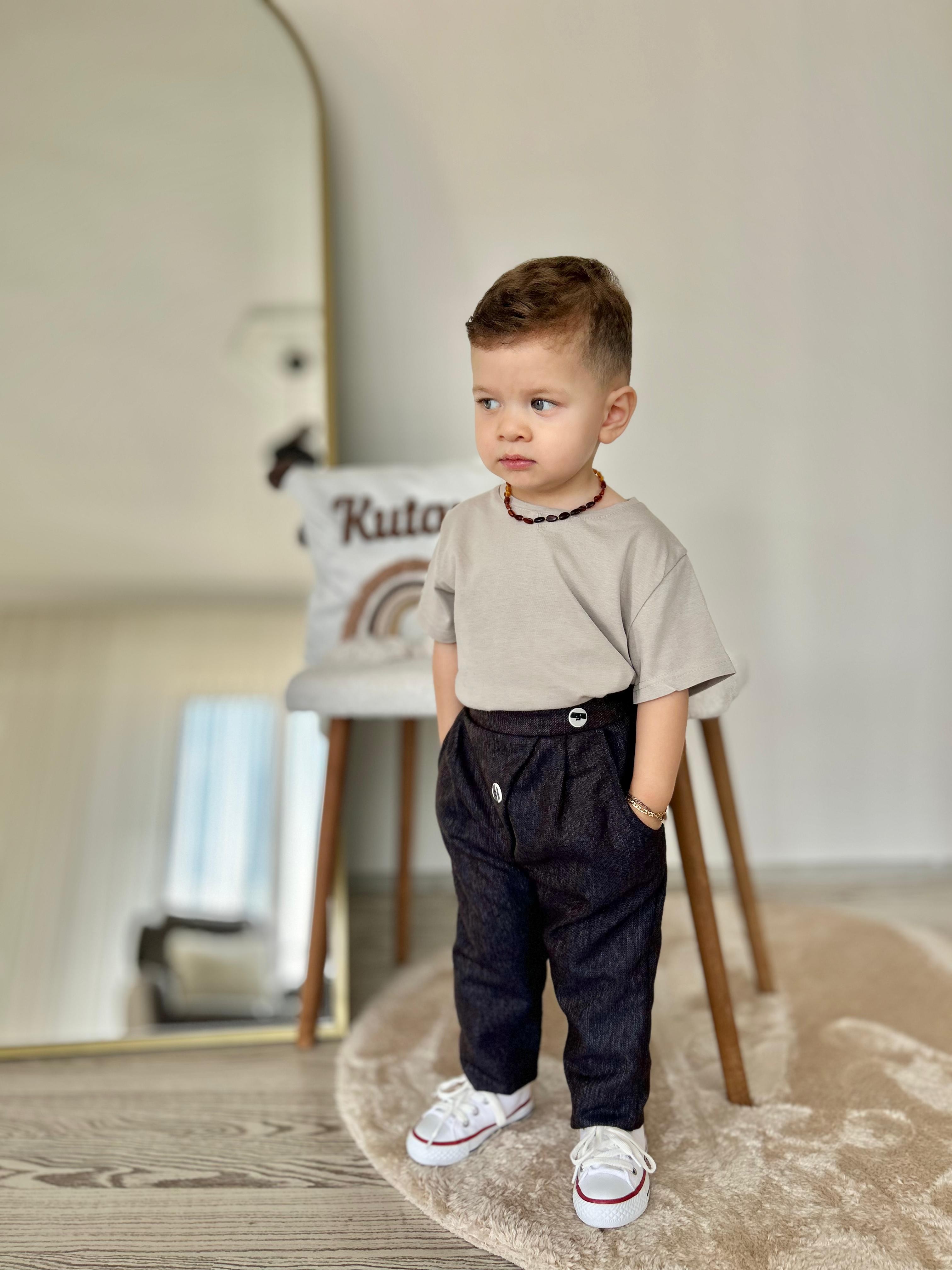 Favorimkids yeni cooll 1  (100%) keten Alt Üst Takım 2 li  