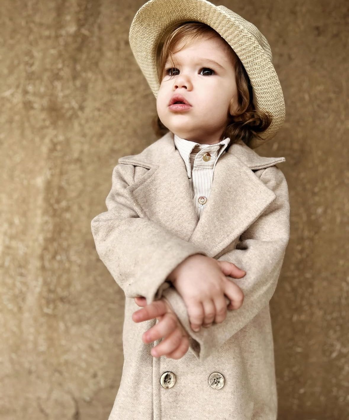 Favorimkids KREM Kaşe Bebek Çocuk Kaban