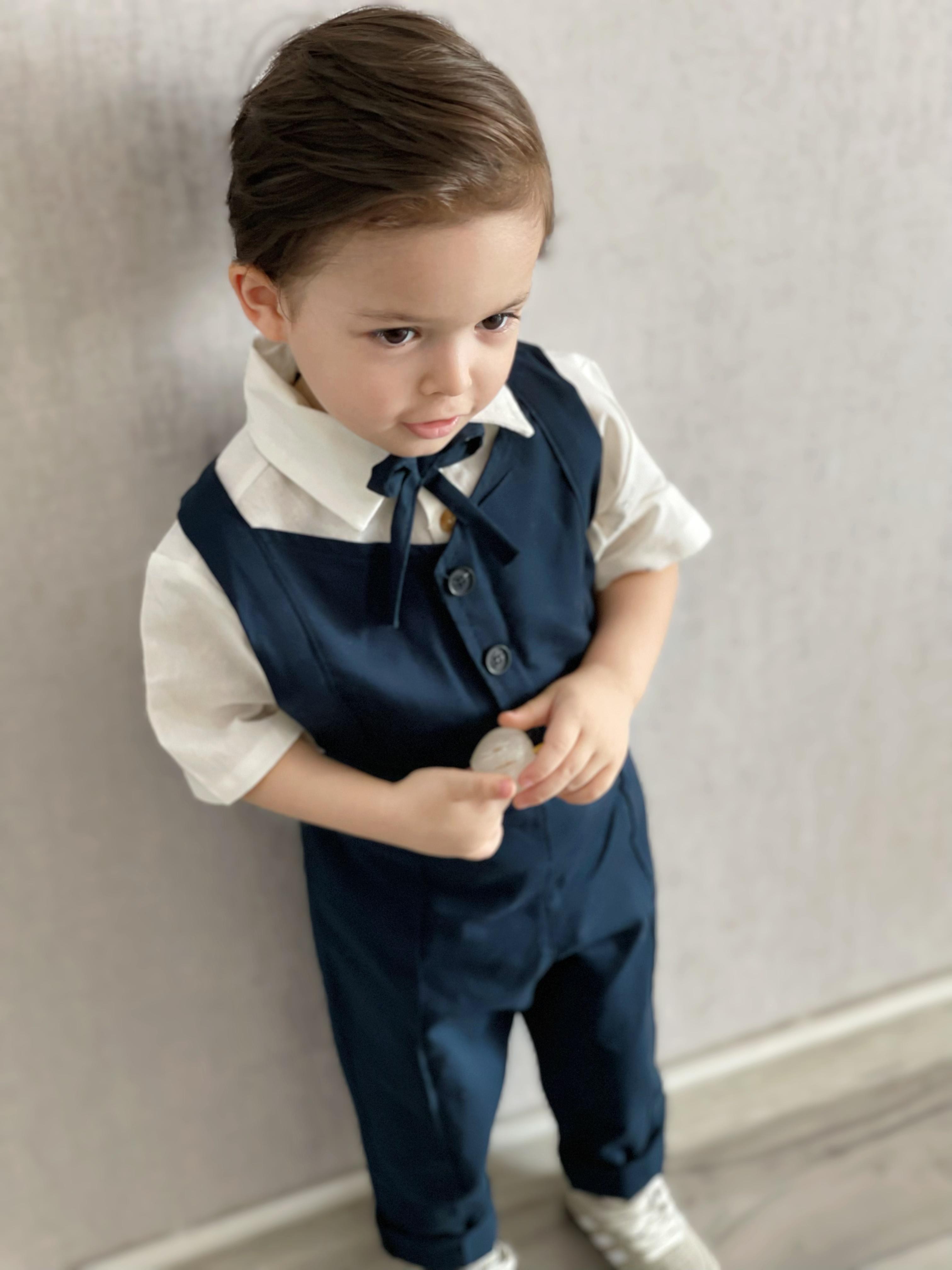 Favorimkids Premium Lacivert Takım Gömlek Dahildir ( kısa )