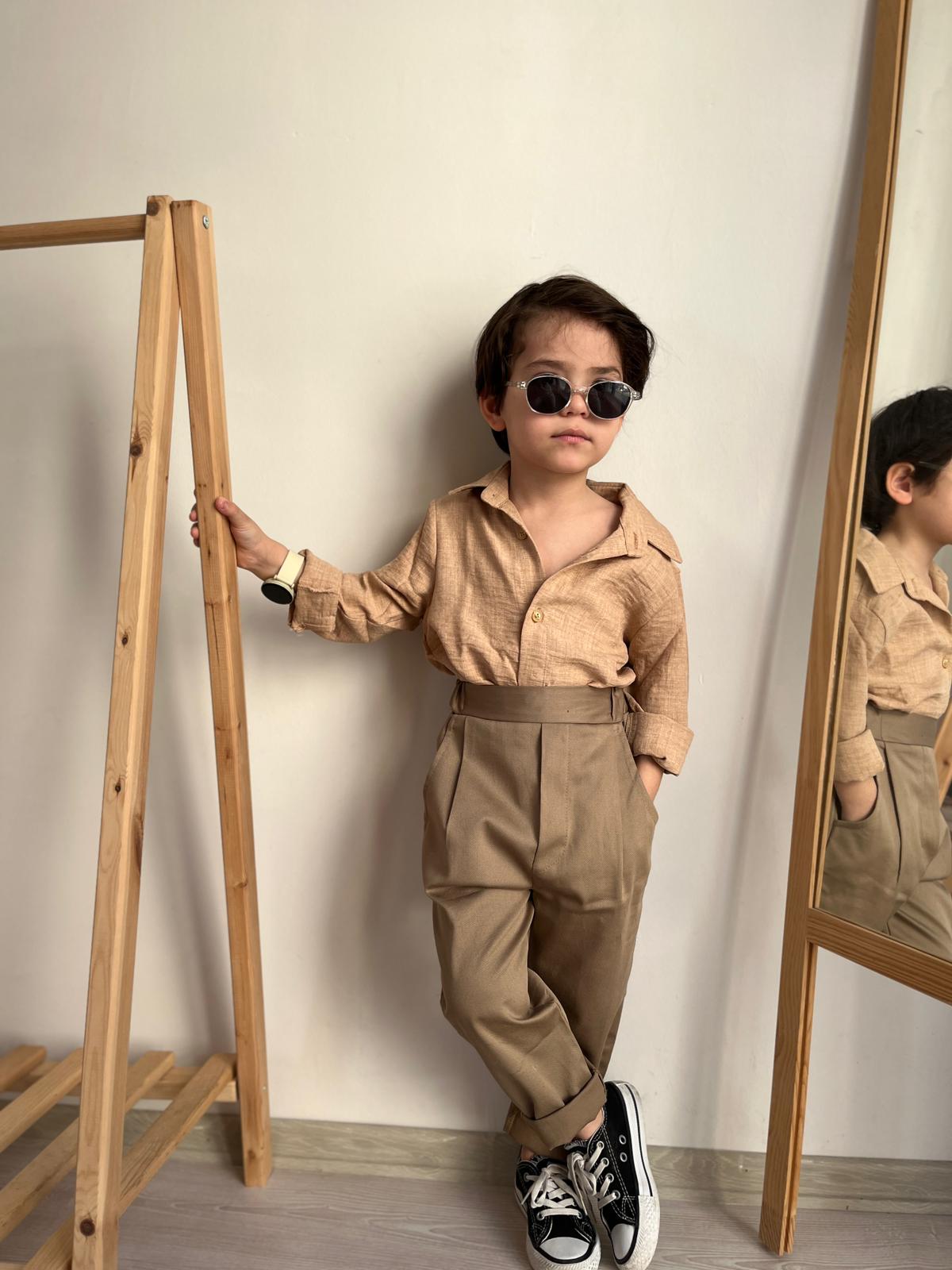 Favorimkids Cool Yeni Premium  Gömlek Takım ( Pantalon Gömlek ) 