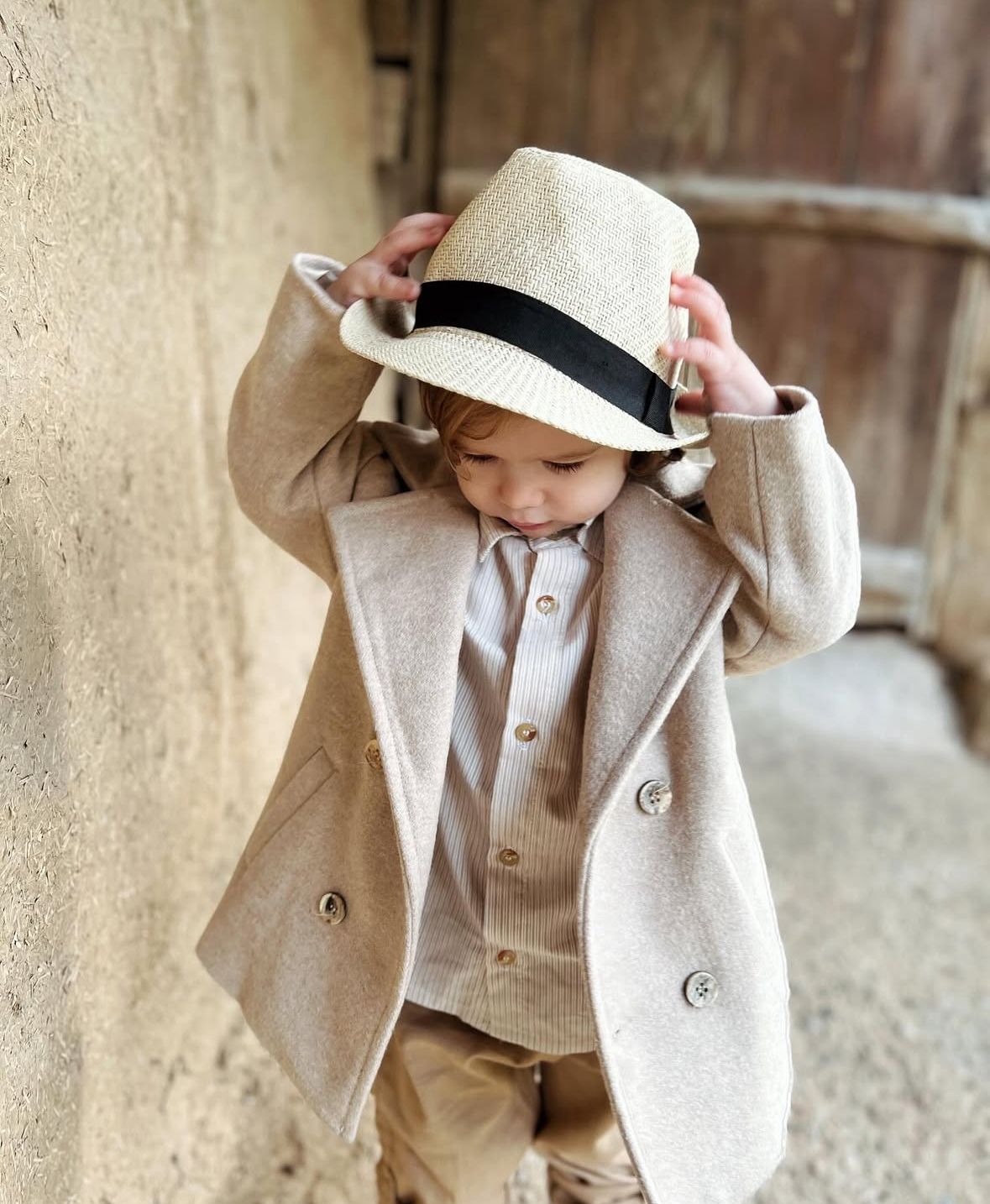 Favorimkids KREM Kaşe Bebek Çocuk Kaban