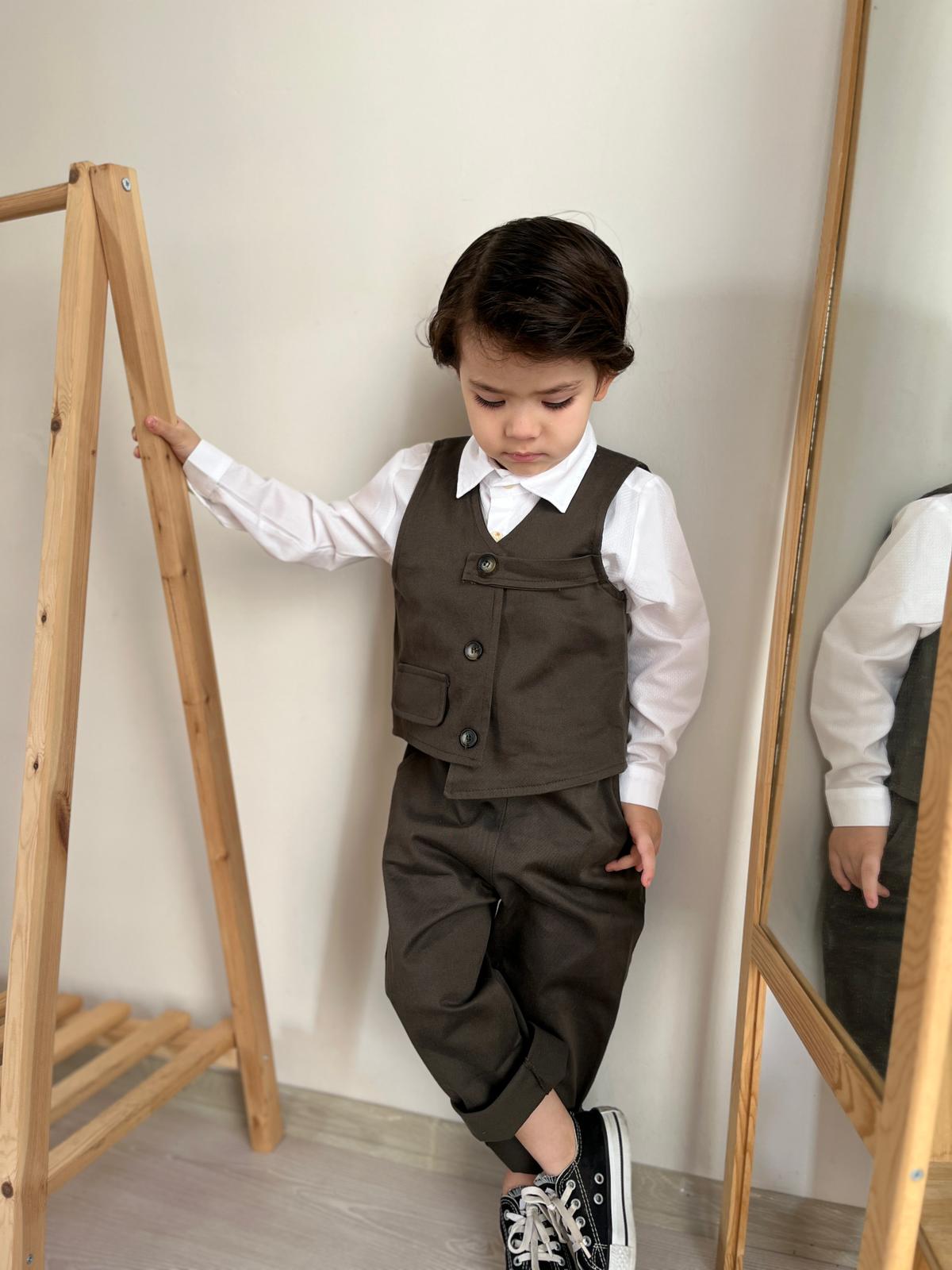 Favorimkids koyu Yeşil 3 lü Bebek Çocuk Takım 1-4 YAŞ