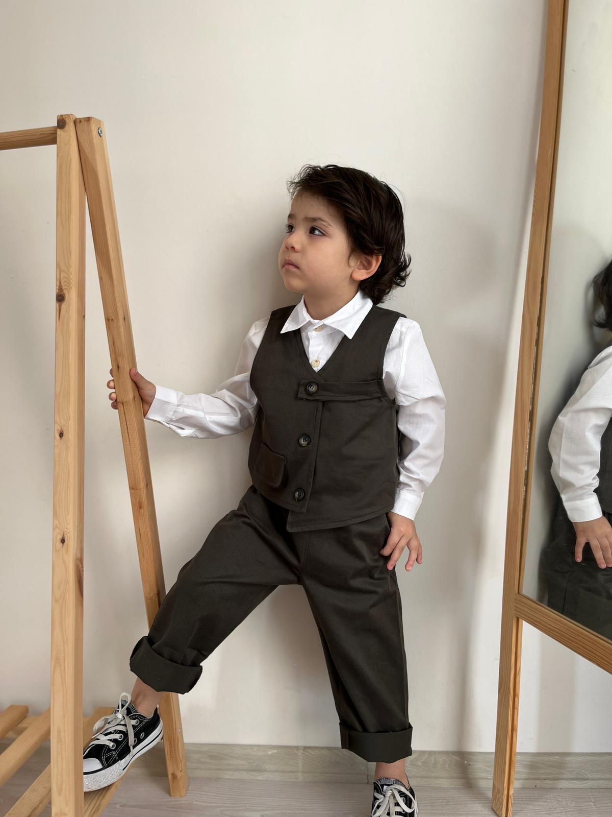 Favorimkids koyu Yeşil 3 lü Bebek Çocuk Takım 1-4 YAŞ