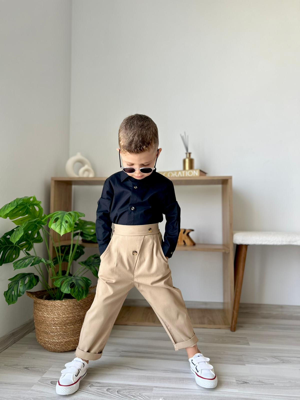 Favorimkids Bebek Çocuk 1- Pantalon 1- Gömlek Takım 1-5 yaş 