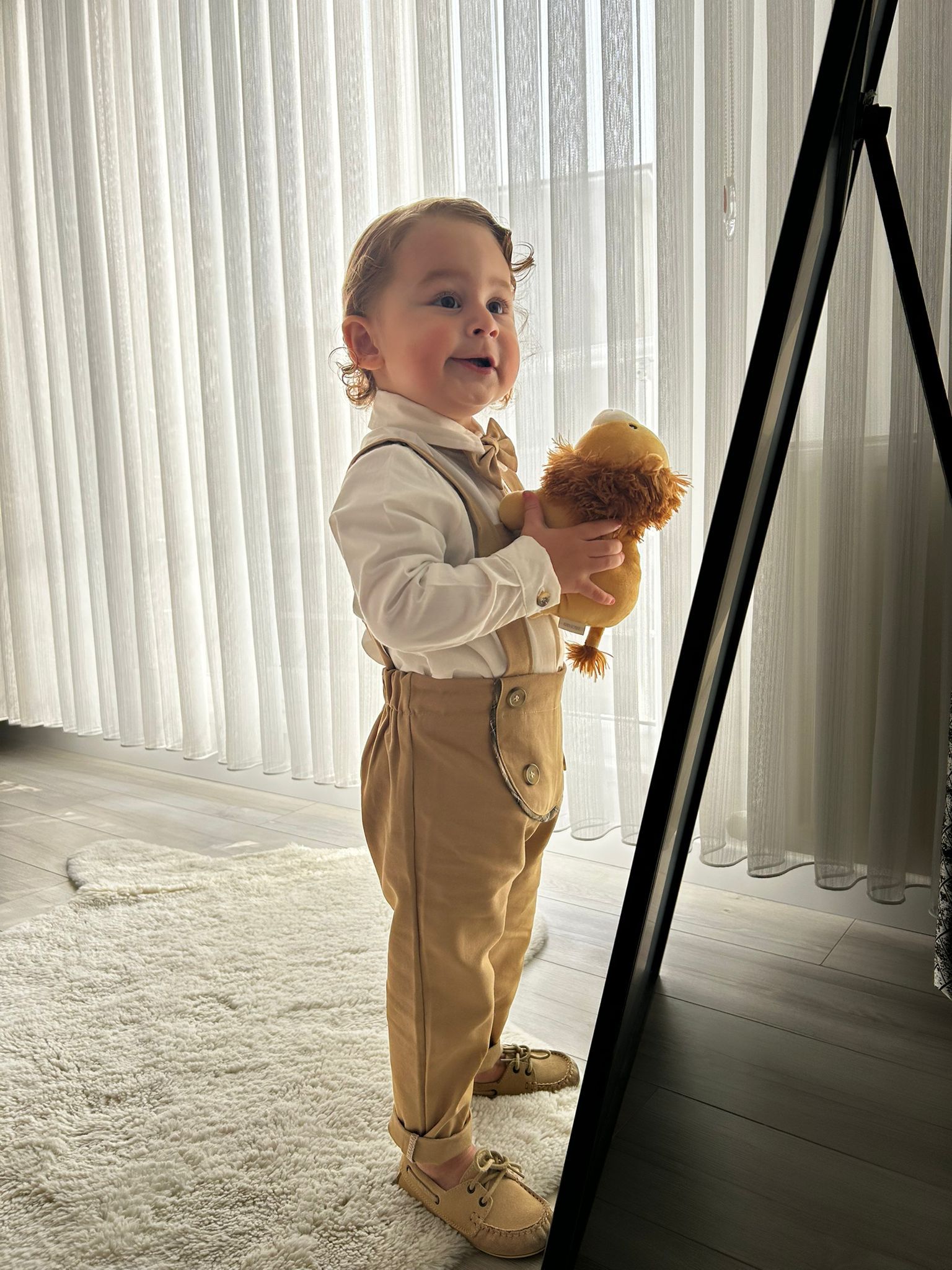 Favorimkids Salopet Takım 3 lü set Gömlek Salopet Papyon 