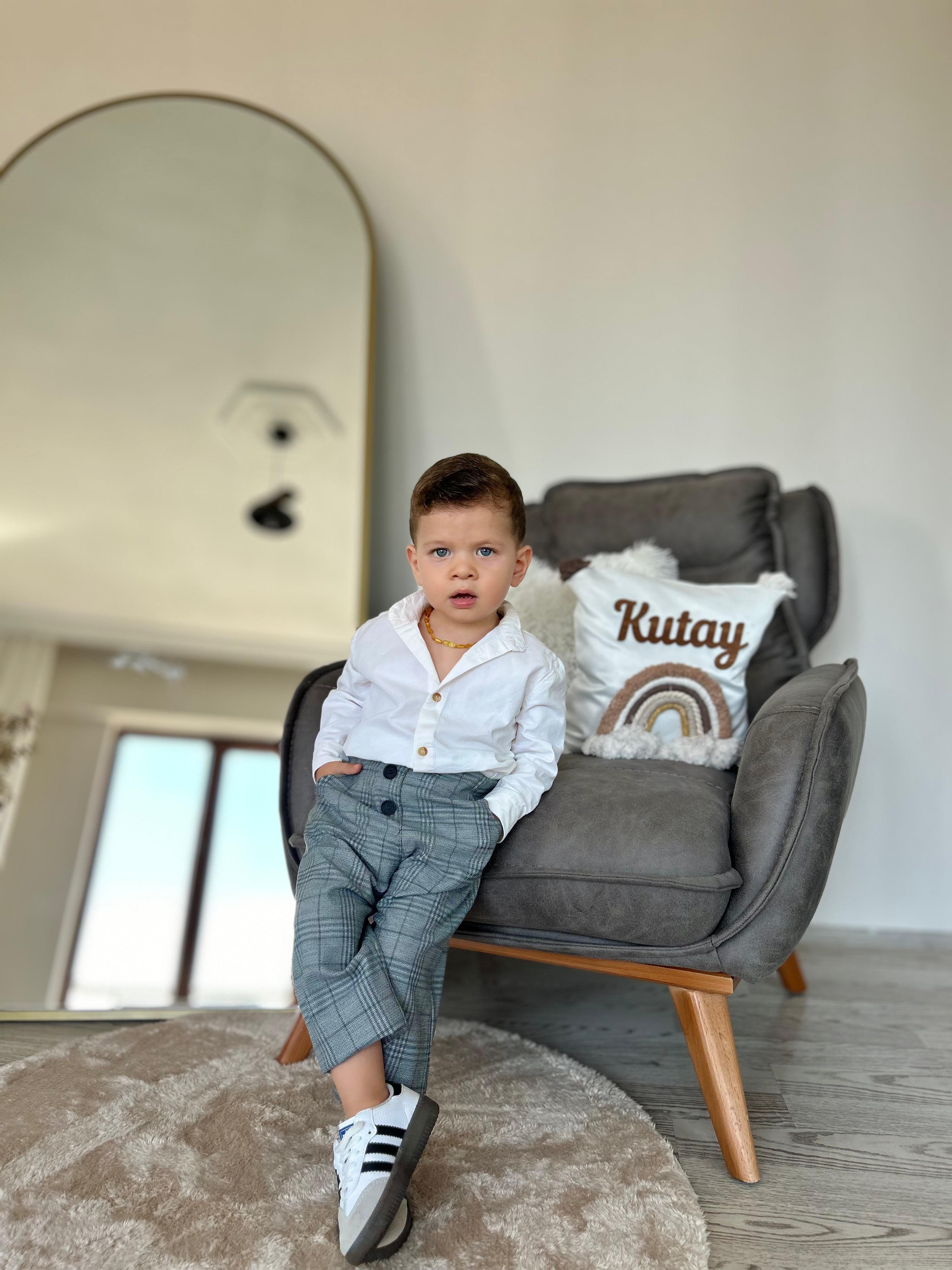 Favorimkids Erkek Bebek Çocuk Pantalon Hakim Gömlek 2 li takım