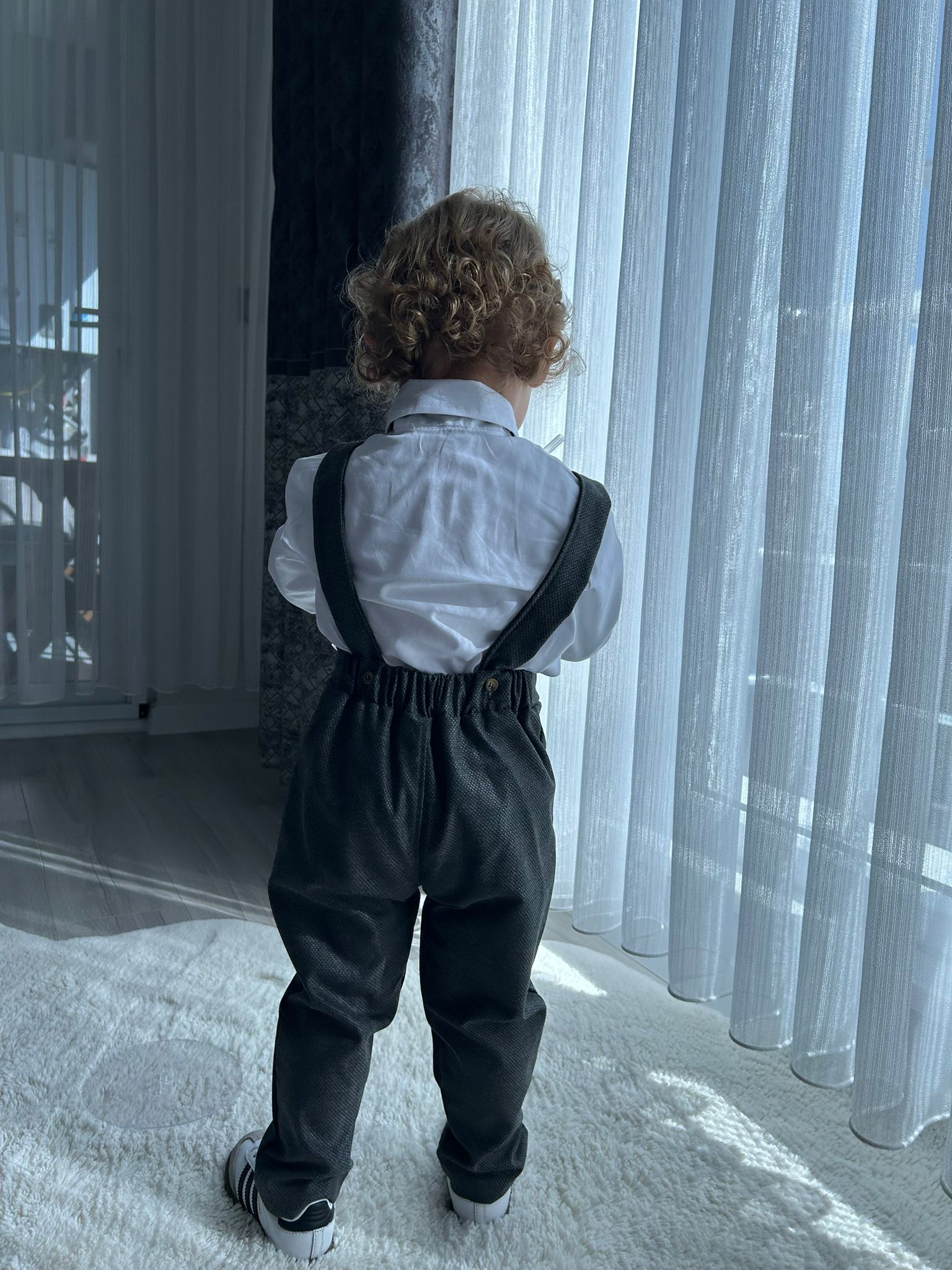 Favorimkids GRİ Tulum Yelekli Takım Pamuklu Bebek Çocuk 1-6 yaş 