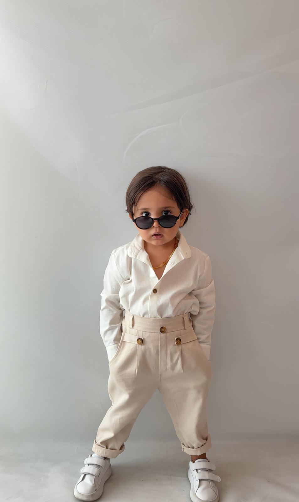 Favorimkids Bebek Çocuk Pantalon Gömlek Takım Stil1