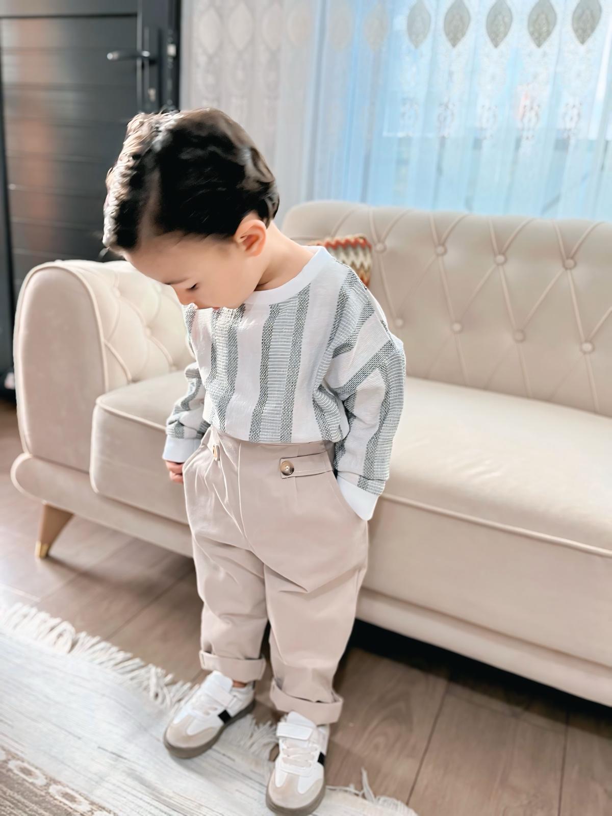 Favorimkids Çocuk Takım Çizgili Pamuklu 1-4