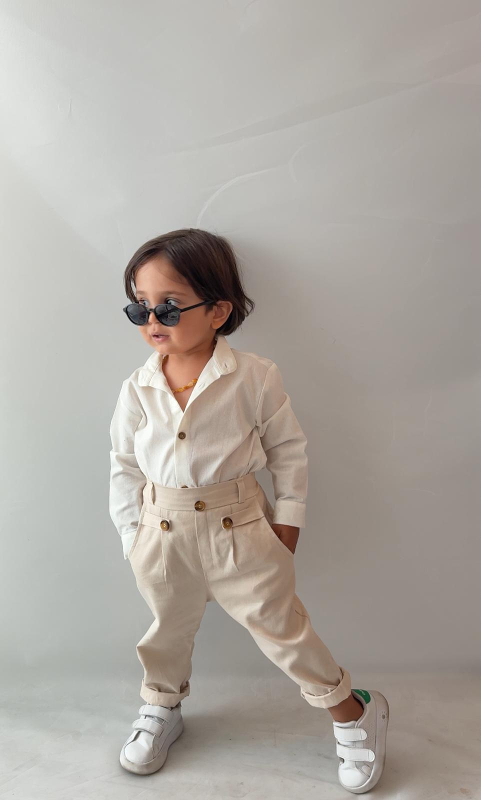 Favorimkids Bebek Çocuk Pantalon Gömlek Takım Stil1