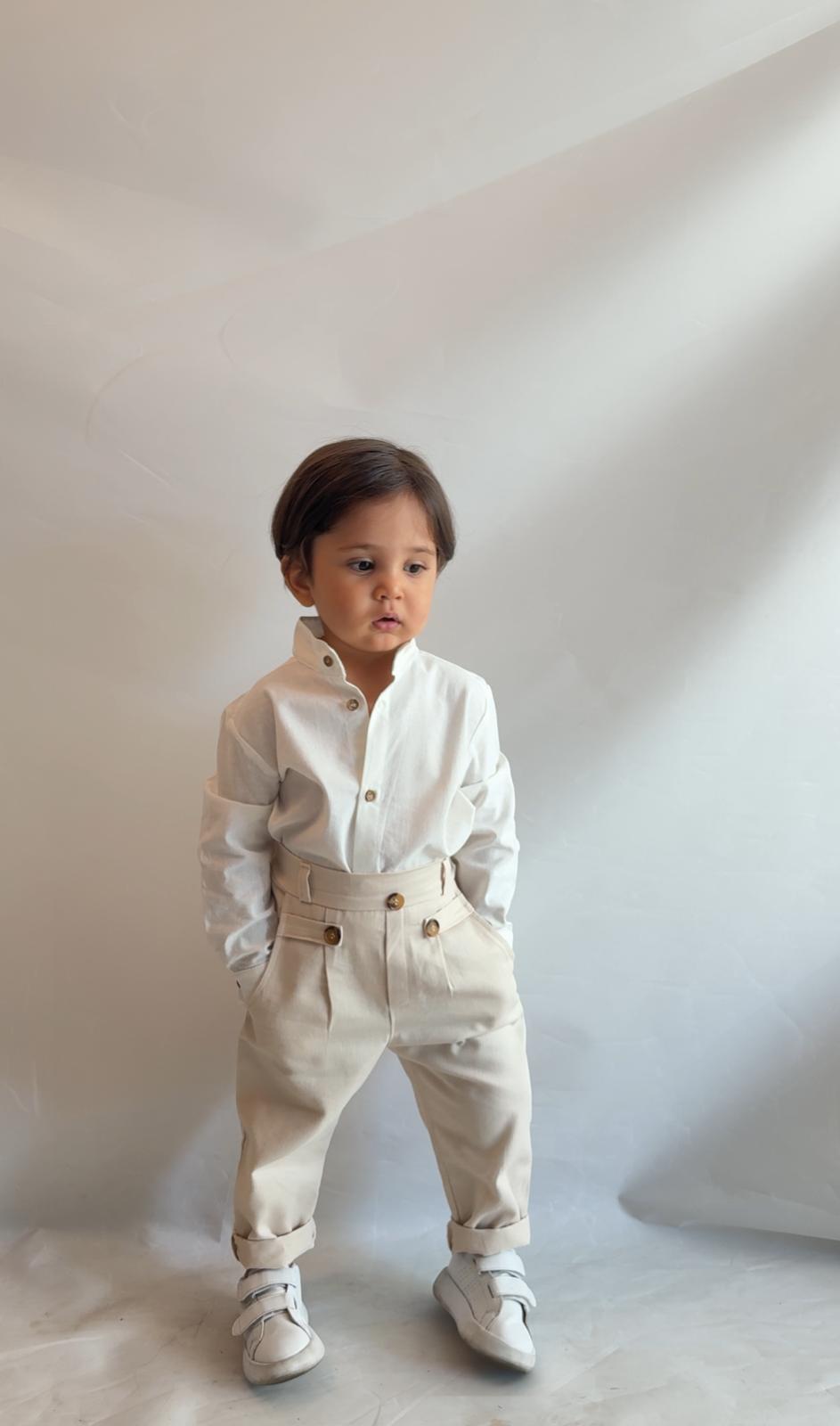 Favorimkids Bebek Çocuk Pantalon Gömlek Takım Stil1