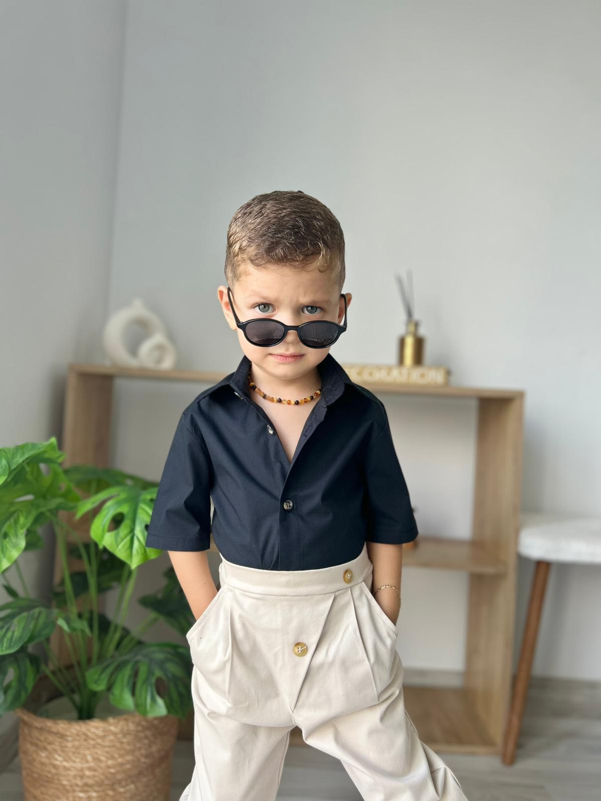 Favorimkids Bebek Çocuk Pantalon Kısa Gömlek Takım 1-5 yaş 