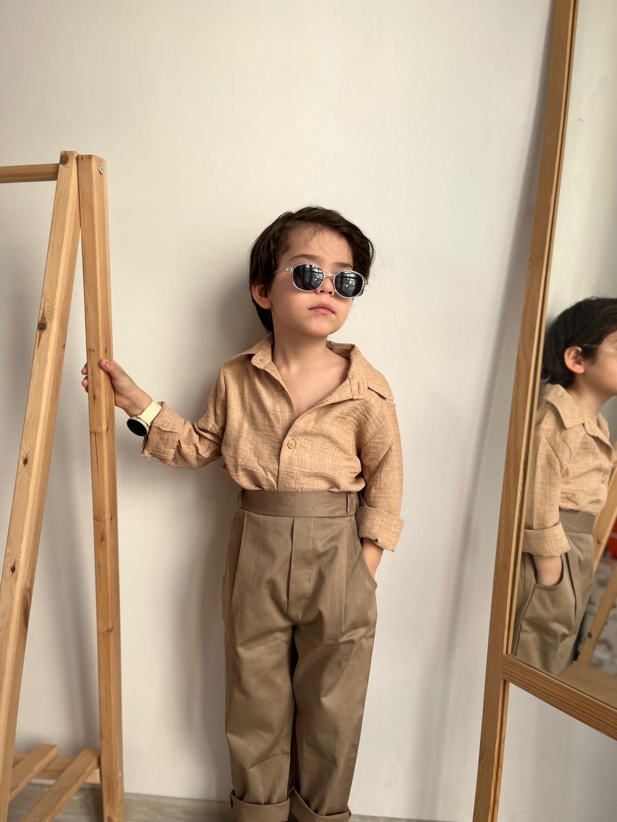 Favorimkids Cool Yeni Premium  Gömlek Takım ( Pantalon Gömlek ) 