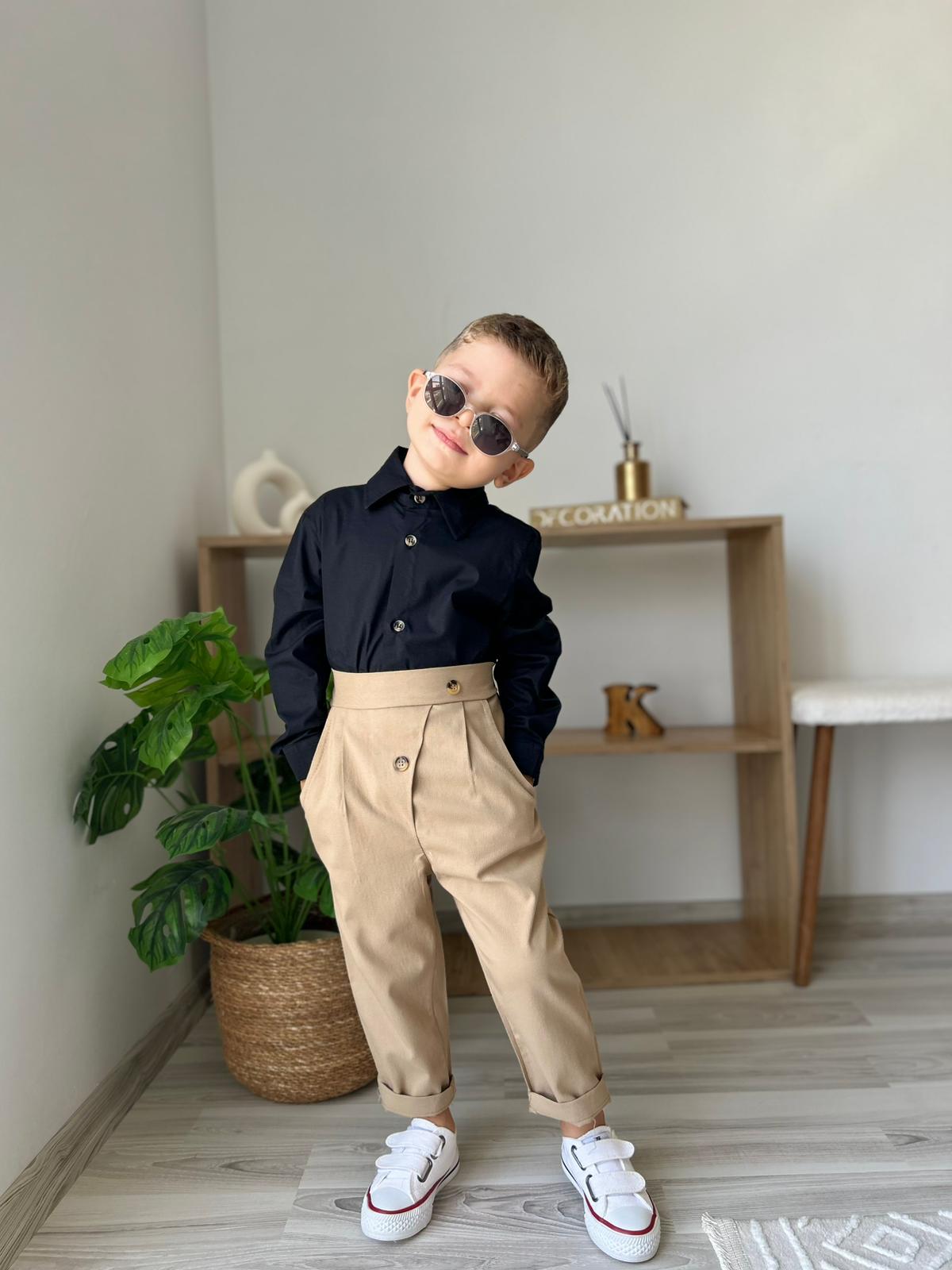 Favorimkids Bebek Çocuk 1- Pantalon 1- Gömlek Takım 1-5 yaş 