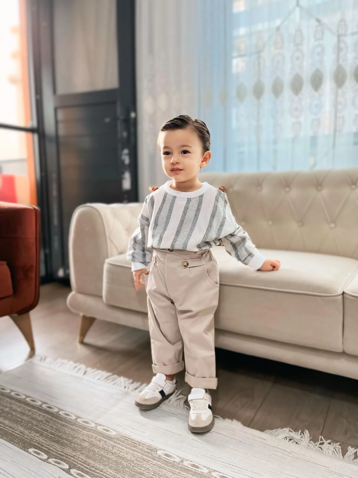 Favorimkids Çocuk Takım Çizgili Pamuklu 1-4