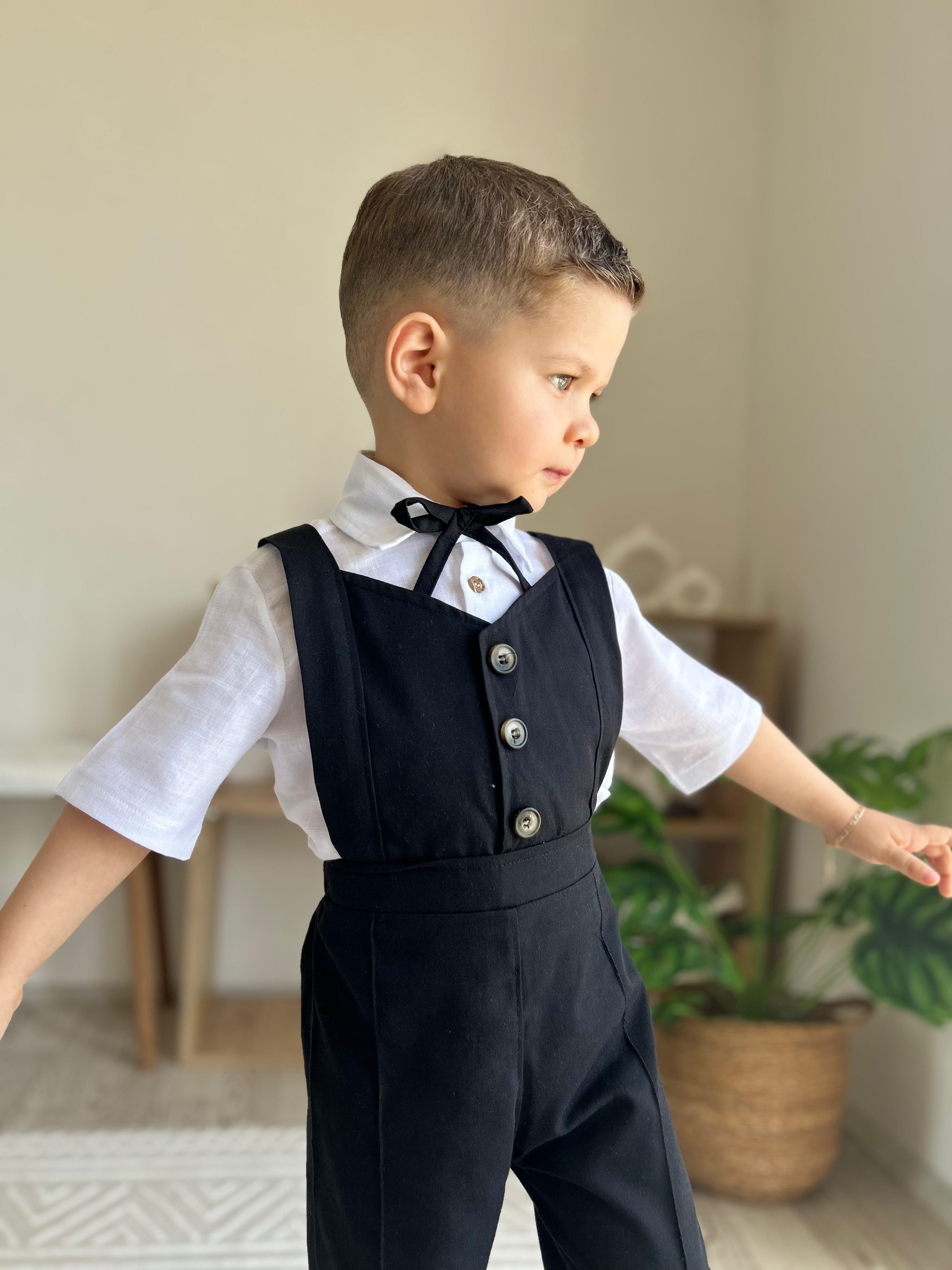 Favorimkids Premium Siyah Takım Gömlek Dahildir ( kısa kol )