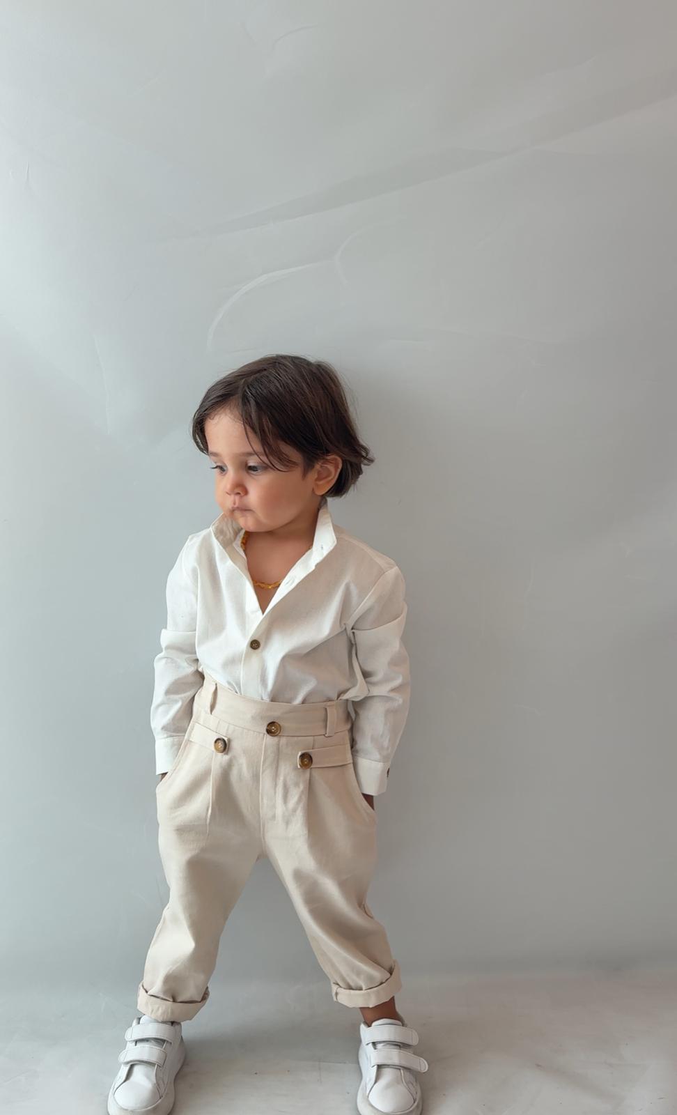 Favorimkids Bebek Çocuk Pantalon Gömlek Takım Stil1