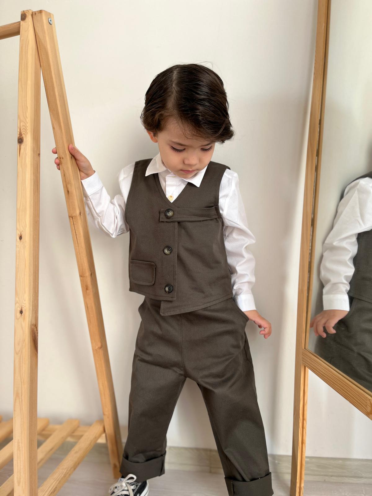 Favorimkids koyu Yeşil 3 lü Bebek Çocuk Takım 1-4 YAŞ