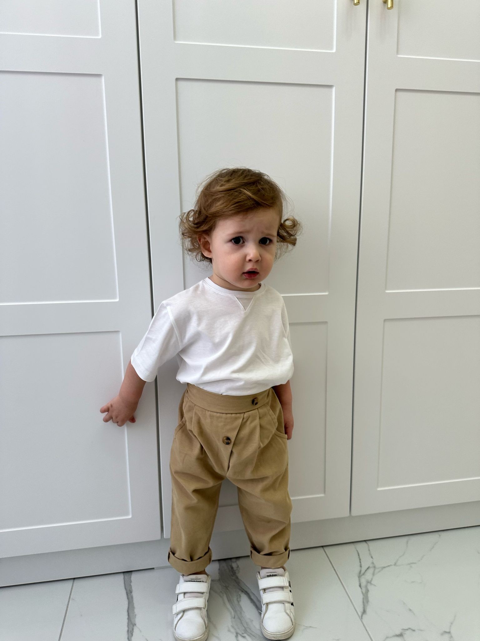 Favorimkids Yazlık Beyaz Tişört Pamuklu Pantalon Alt Üst Takım