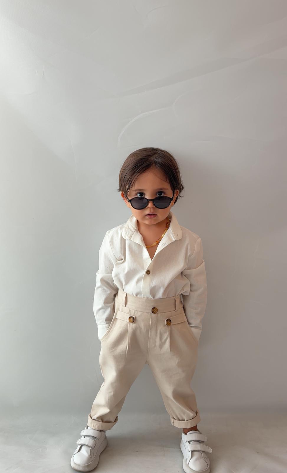 Favorimkids Bebek Çocuk Pantalon Gömlek Takım Stil1