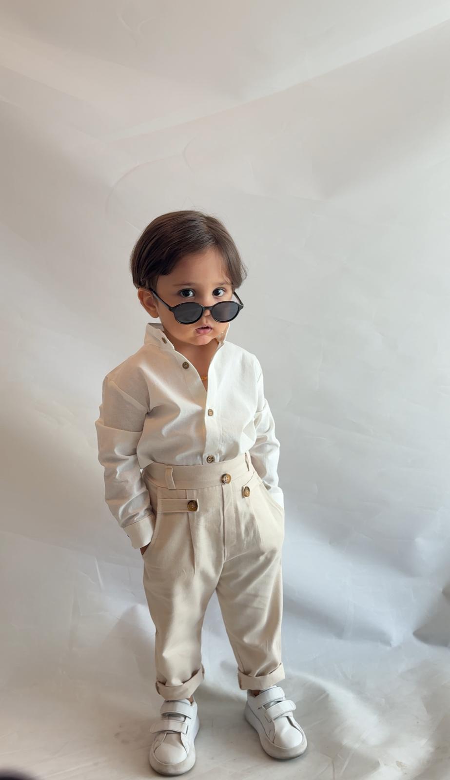 Favorimkids Bebek Çocuk Pantalon Gömlek Takım Stil1